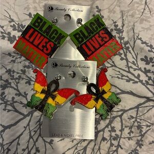 Black Lives Matter Earrings Set ( Both for 5.00)